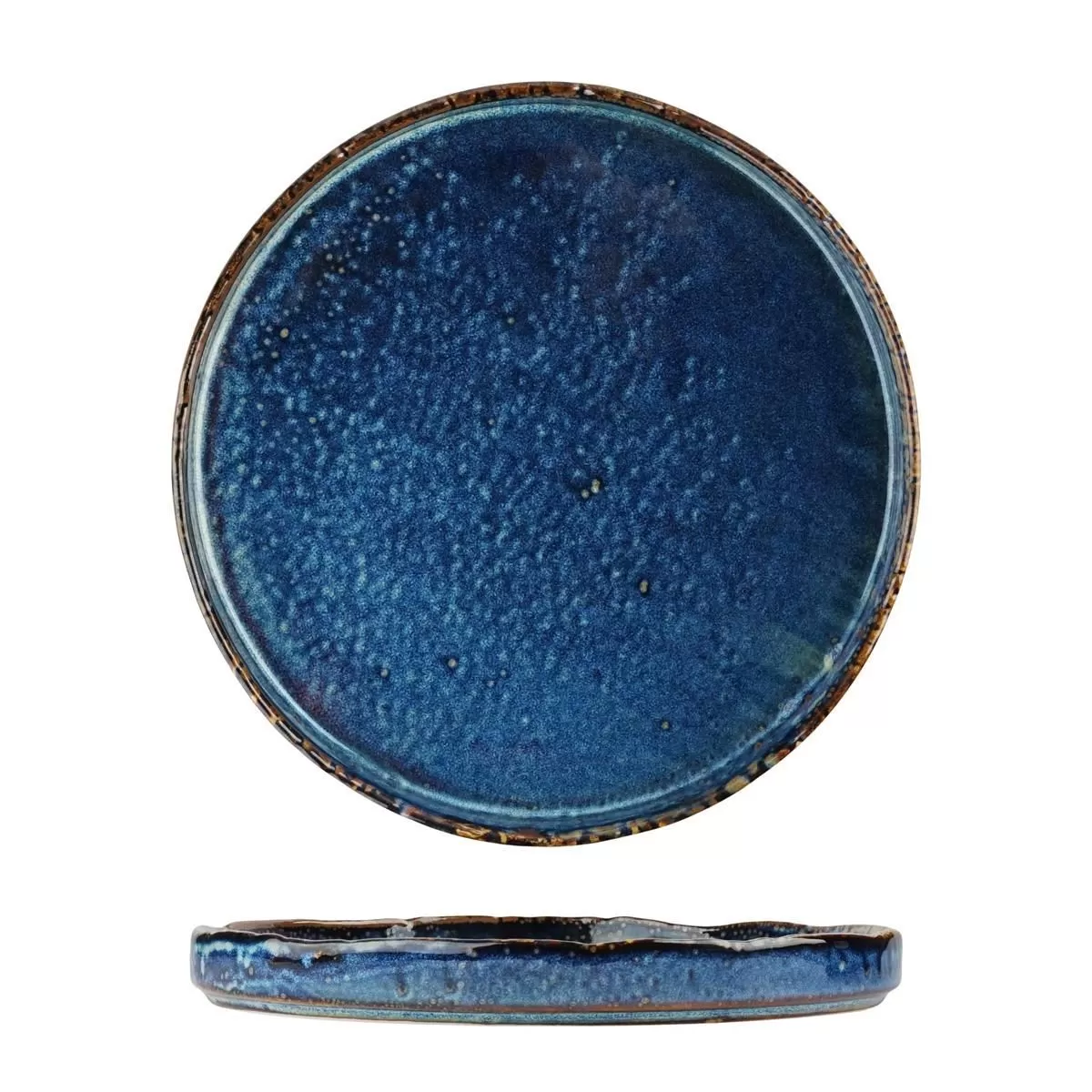 Тарелка с бортом d=26 см, h=3 см, 500 мл, фарфор,серия "Aqua Blue" P.L.