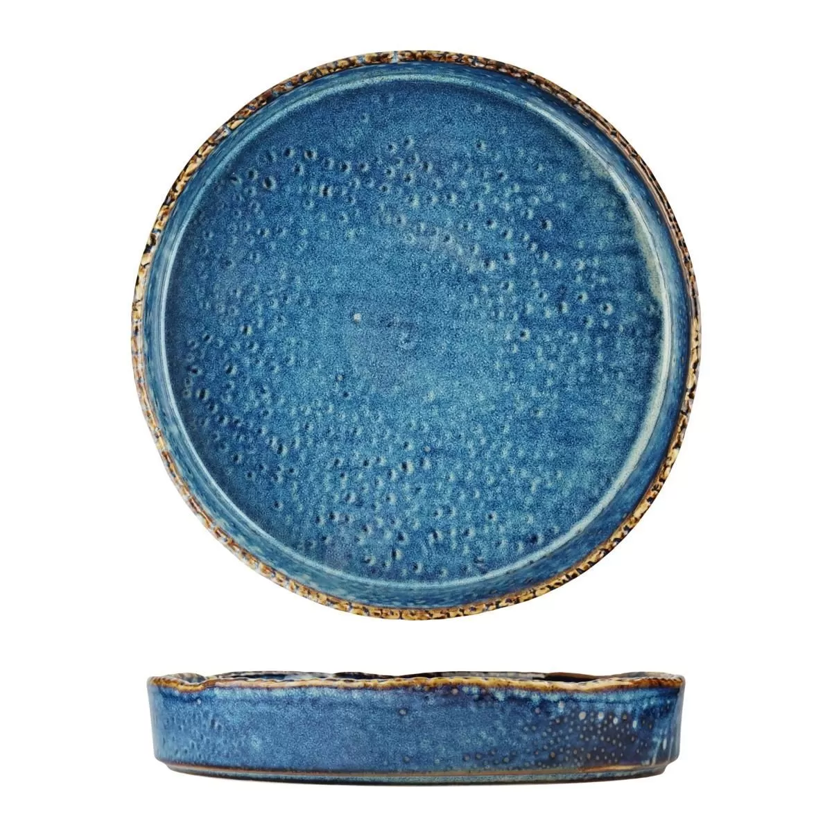 Тарелка с бортом d=26см, h=4.8см, 1,5 л, фарфор,серия "Aqua Blue" P.L.