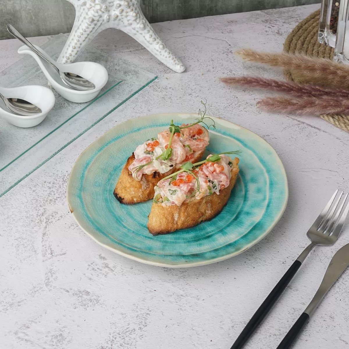 Тарелка 21 см,керамика "Frutti di Mare" P.L.