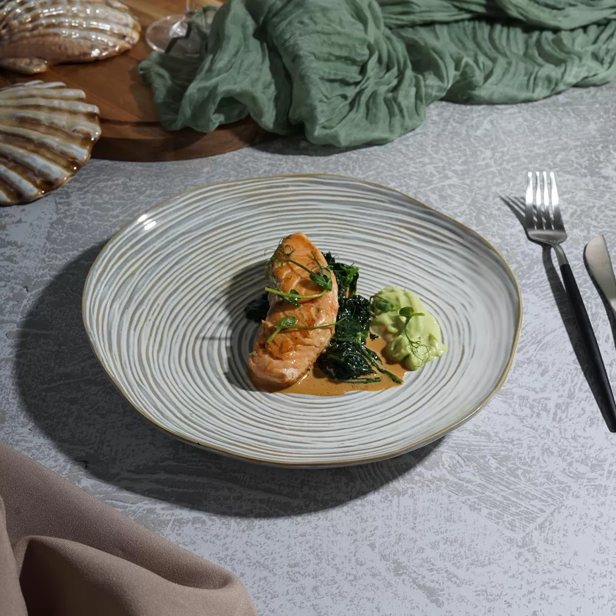 Тарелка d=25 см,керамика "Frutti di Mare" P.L.
