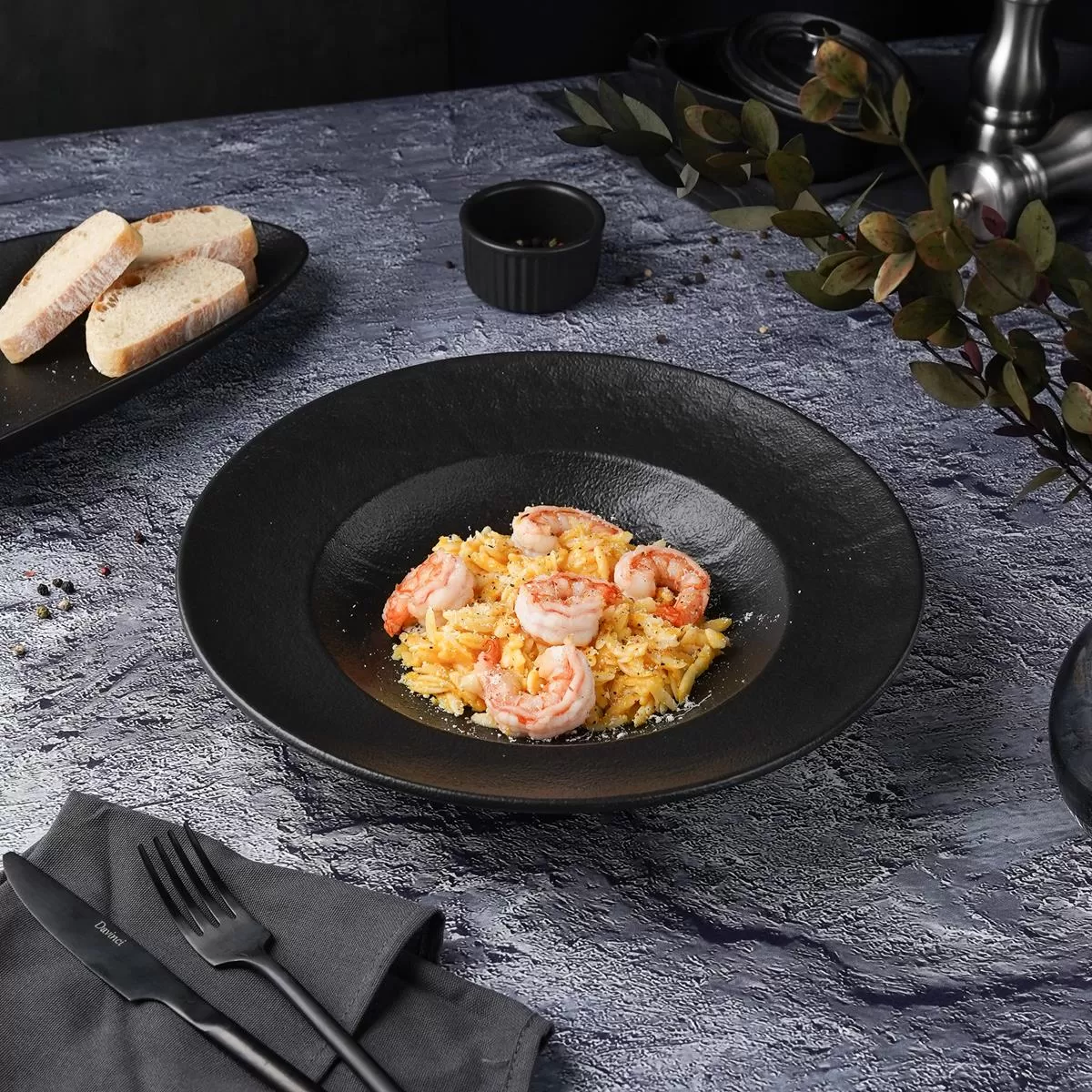 Тарелка для пасты/салата Black Raw Stellar 28,5*5 см, P.L. Proff Cuisine