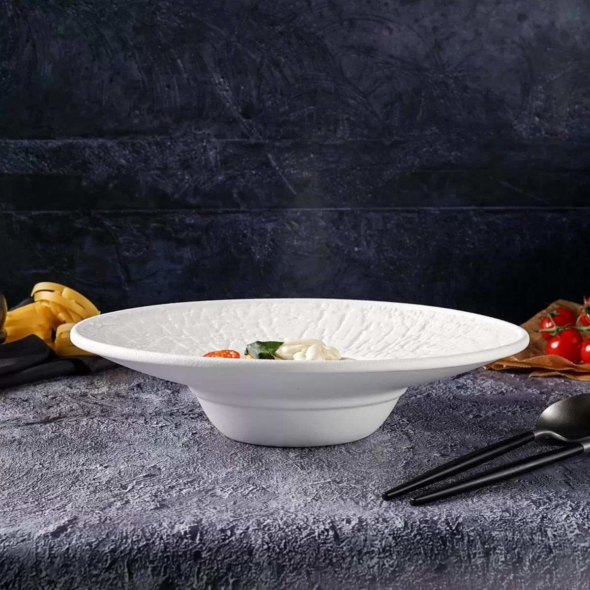 Тарелка для пасты,супа,салата d=27см, h=5,5 cм, 200 мл, серия "White Raw Wood" P.L. — ProffCuisine