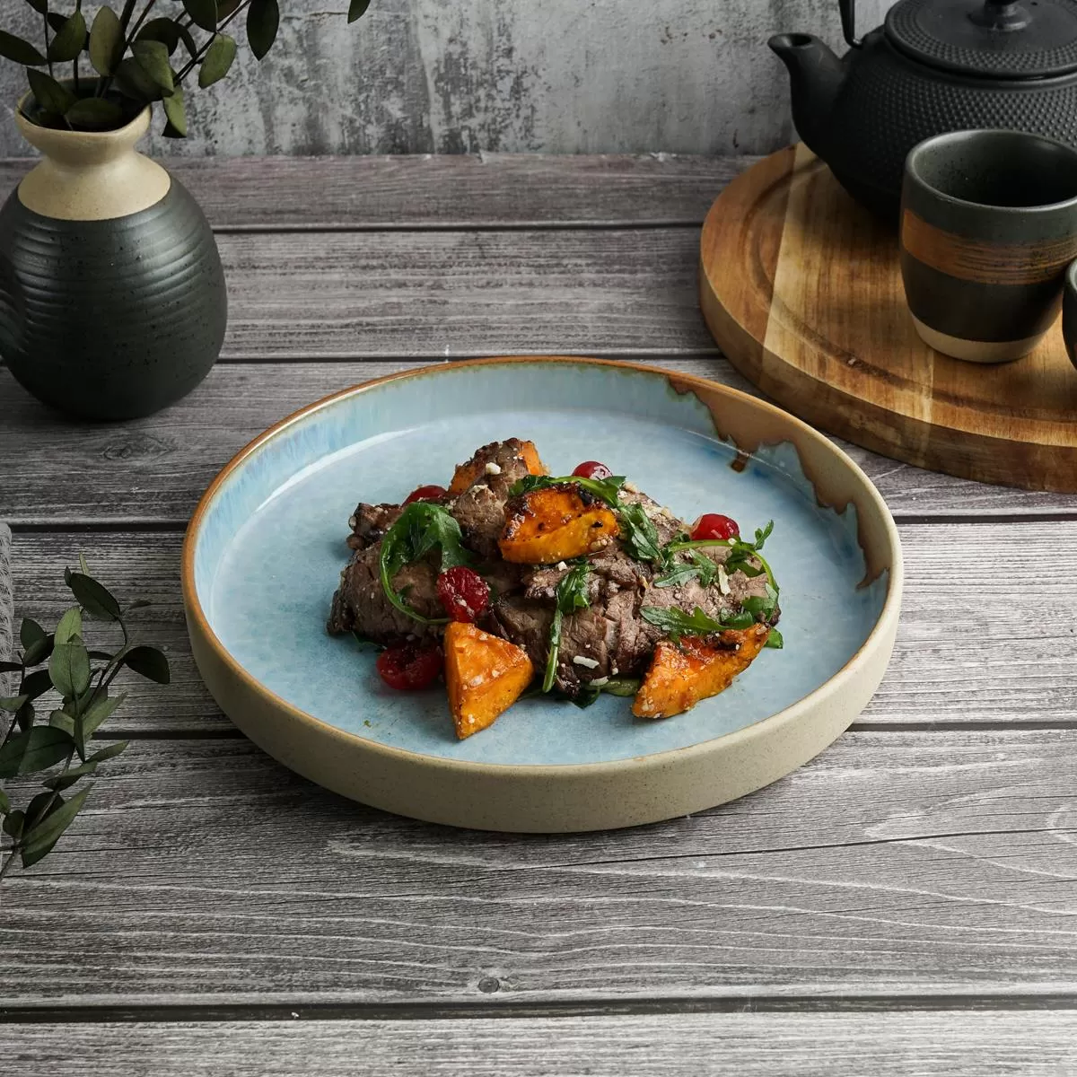 Тарелка с бортом 22*3 см, "Blue Panasia" P.L. Proff Cuisine