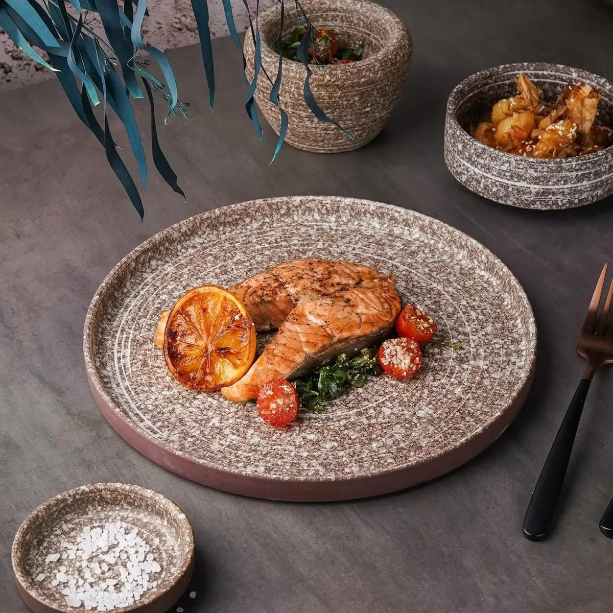 Тарелка с бортом 24,7*1,8 см, Brown Taiga Untouched, P.L. Proff Cuisine