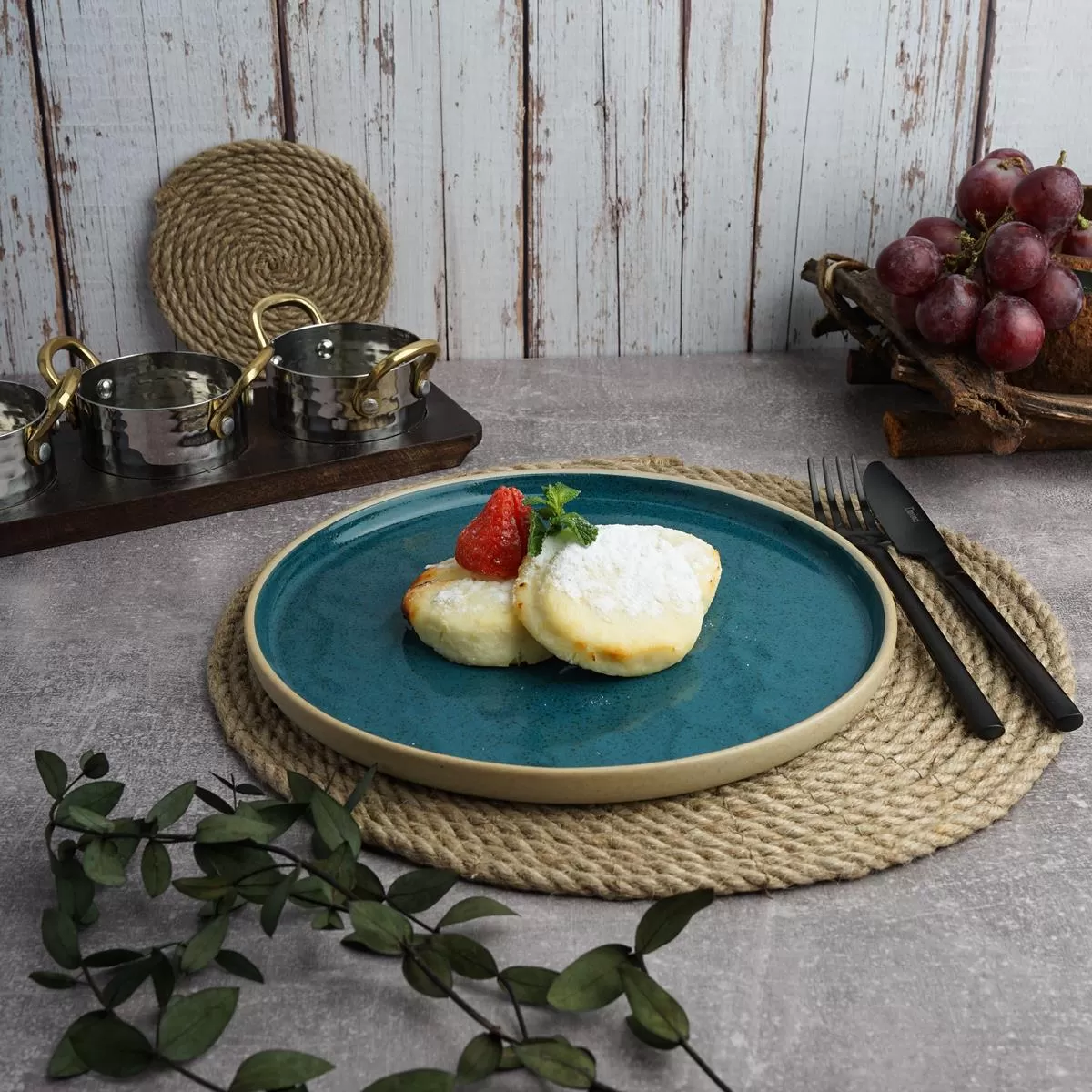 Тарелка с бортом Blue Taiga d=23,4 см, h=1,7 см, P.L. Proff Cuisine