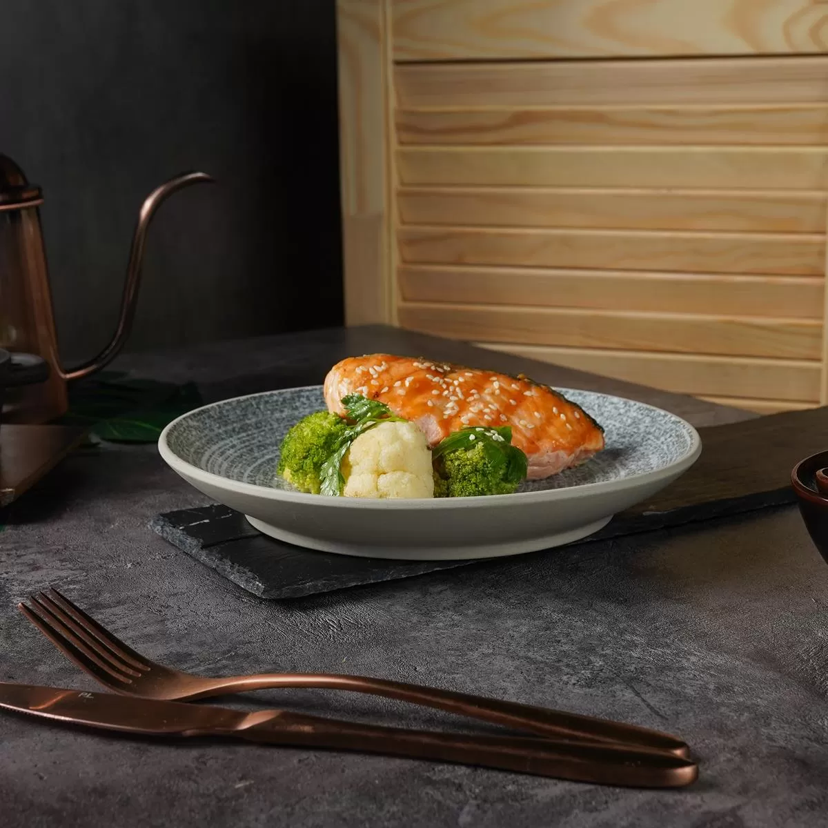 Тарелка с покрытием 22 см, Glossy Stone Untouched Taiga, P.L. Proff Cuisine