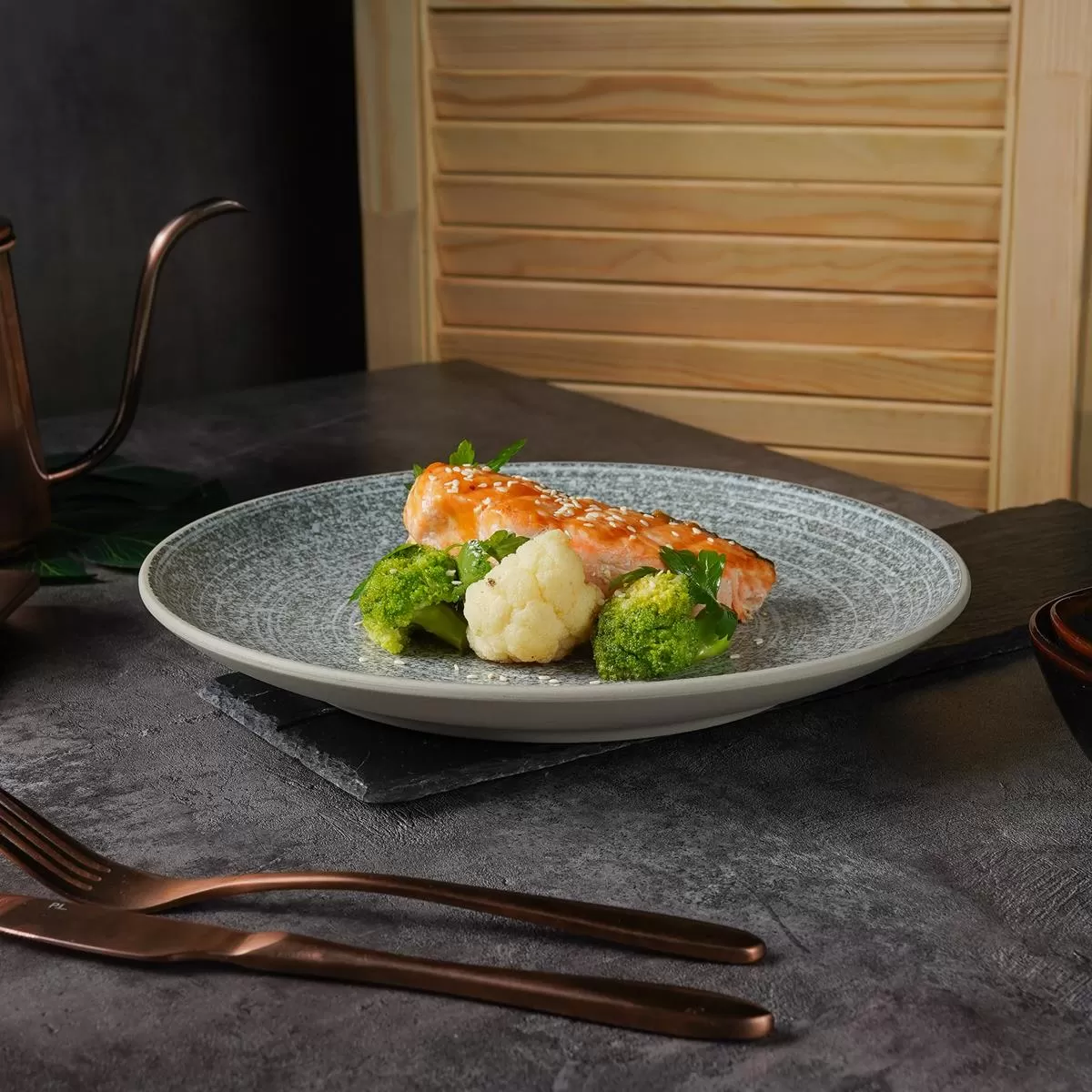 Тарелка с покрытием 27 см, Glossy Stone Untouched Taiga, P.L. Proff Cuisine