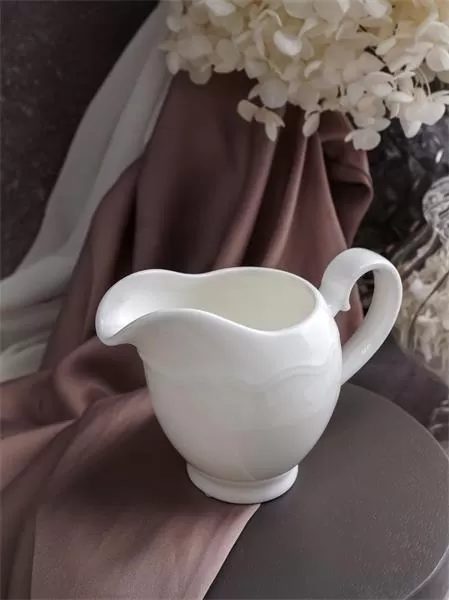 Молочник с ручкой 140 мл, 12,6×6,4 см h 9 см, фарфор, Grazia