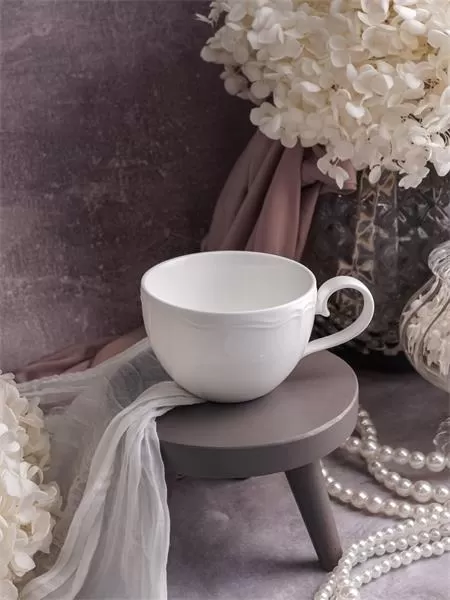 Чашка 350 мл, 13,5×10 см h 6,5 см, фарфор, Grazia
