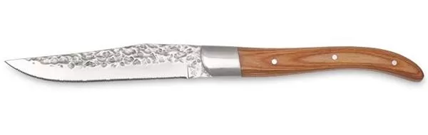 Нож для стейка 22,5 см, ручка — дерево (pakka wood), цвет светло-коричневый