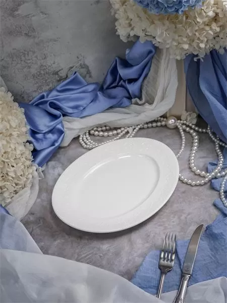 Блюдо овальное 30,5×22,7 см h 2,8 см, фарфор, Primavera
