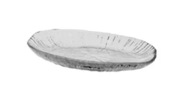 Тарелка овальная 21×13 см h 2,5 см, стекло, прозрачная, Focus