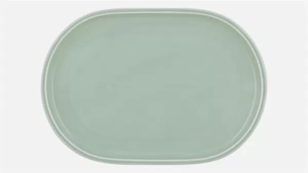 Блюдо овальное 30×19,4 см, h 2,2 см, FROST, Shiro Glaze