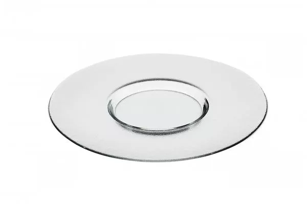 Тарелка d 28 см h 1,5 см, стекло, прозрачная, Gusto