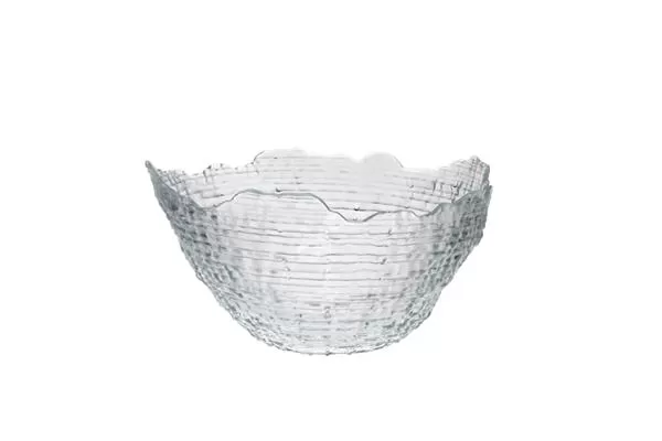 Салатник d 28 см h 14 см, стекло, прозрачный, Sea urchin