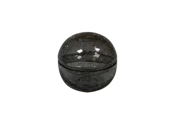 Салатник с крышкой «Шар», цвет серый 7 см Crackled glass