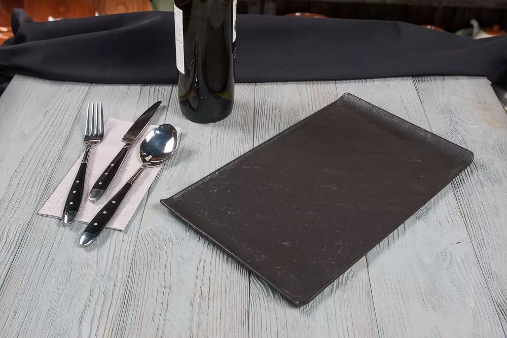 Блюдо  Black Raw Steller 33,5*20,5*1,5 см, P.L. Proff Cuisine