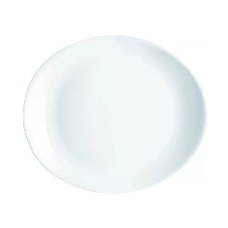 Блюдо для стейка Luminarc 30*26 см, стеклокерамика, белый цвет, ARC, Франция (/6/24)