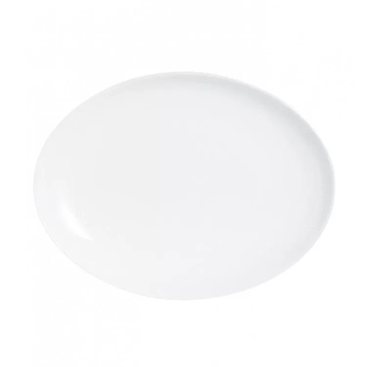 Блюдо овальное Luminarc 33*25 см, стеклокерамика, белый цвет, ARC, Франция (/6/24)