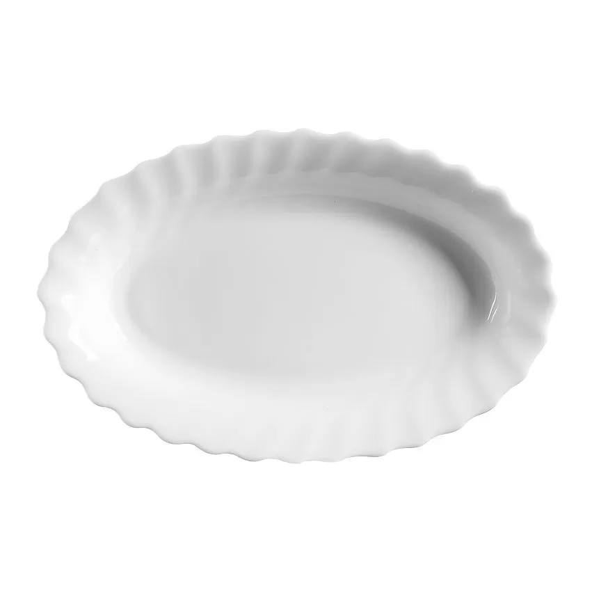 Блюдо овальное Luminarc Trianon 22*14 см, h= 3 см, стеклокерамика, белый цвет, ARC,