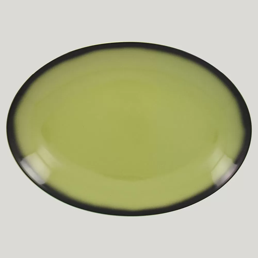 Блюдо овальное RAK Porcelain LEA Light green (зеленый цвет) 32 см