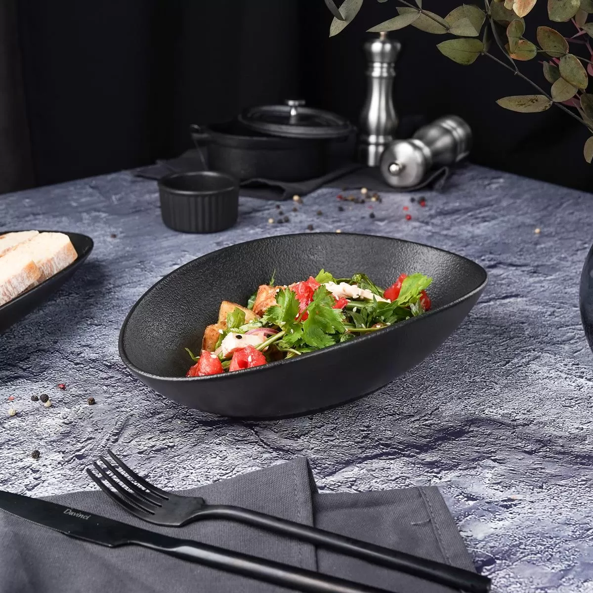 Блюдо для подачи Black Raw Stellar 25*16*6,4 см, P.L. Proff Cuisine