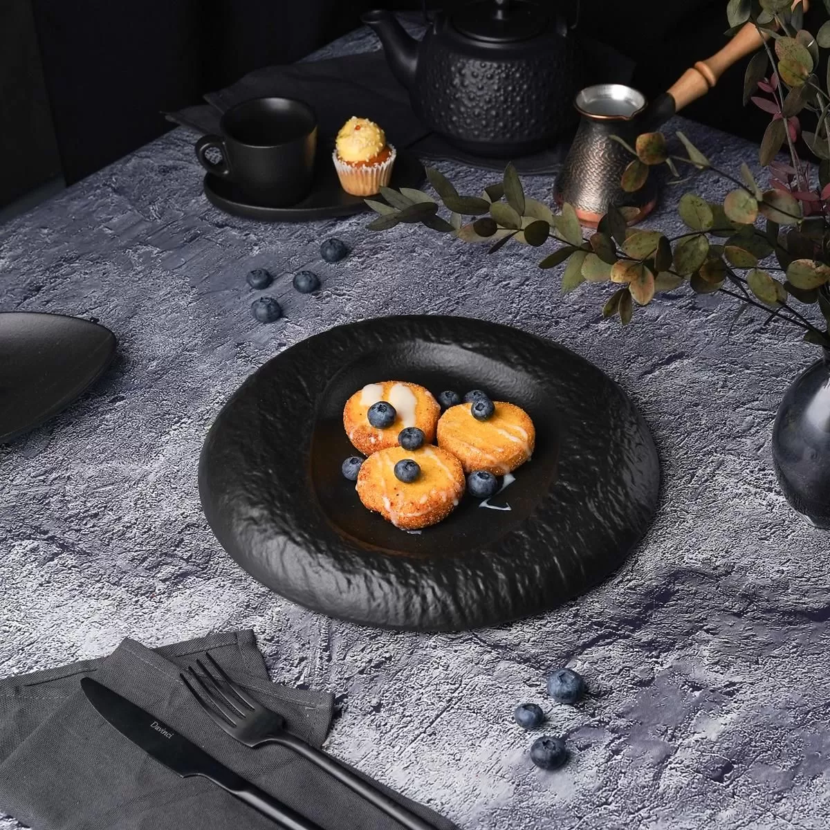 Блюдо для подачи Black Raw Stellar 26,5*3,3 см, P.L. Proff Cuisine