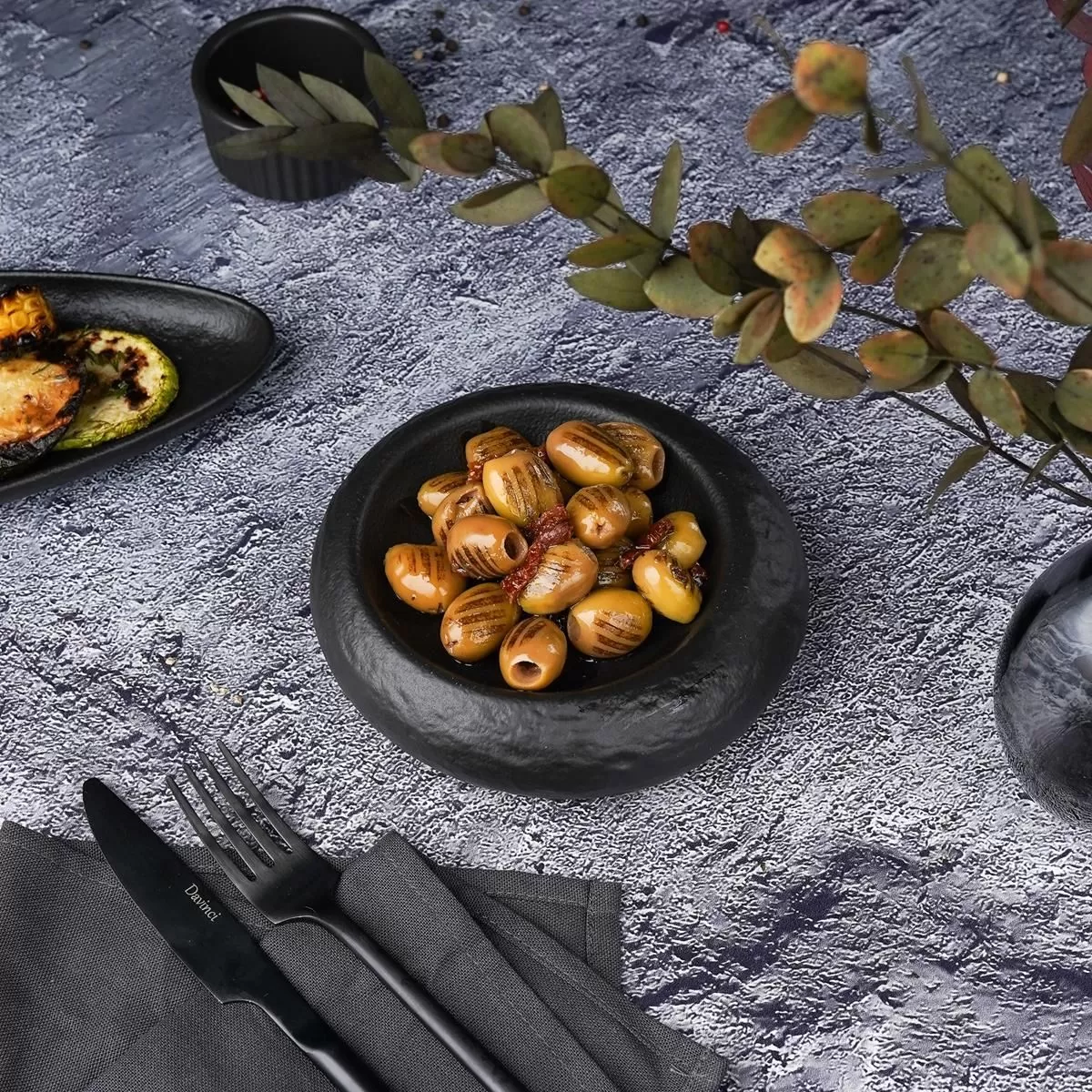 Блюдо для подачи Black Raw Stellar d=15 см, h=4 см, P.L. Proff Cuisine