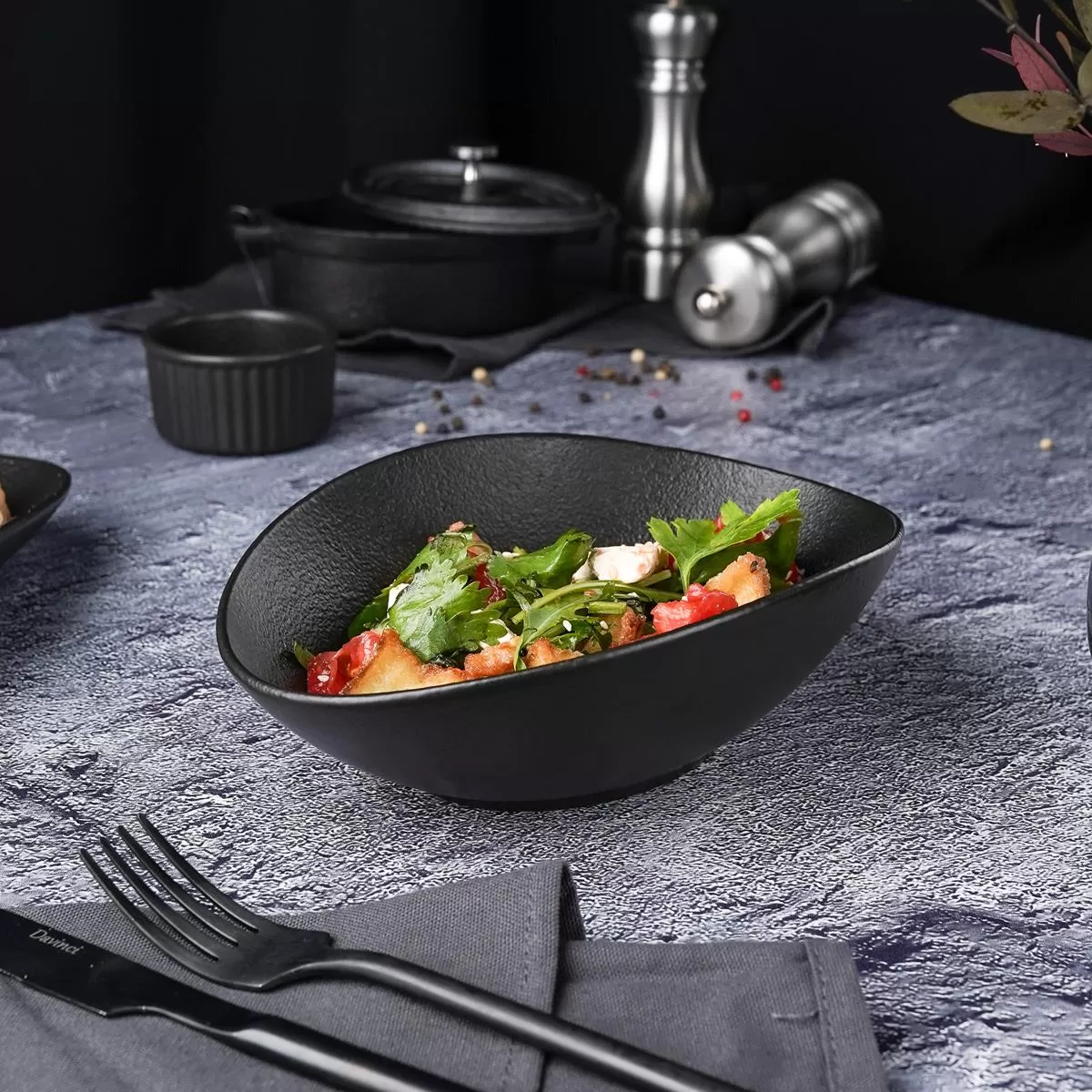 Блюдо для подачи Black Raw Steller 19*14,5*6,4 см, P.L. Proff Cuisine