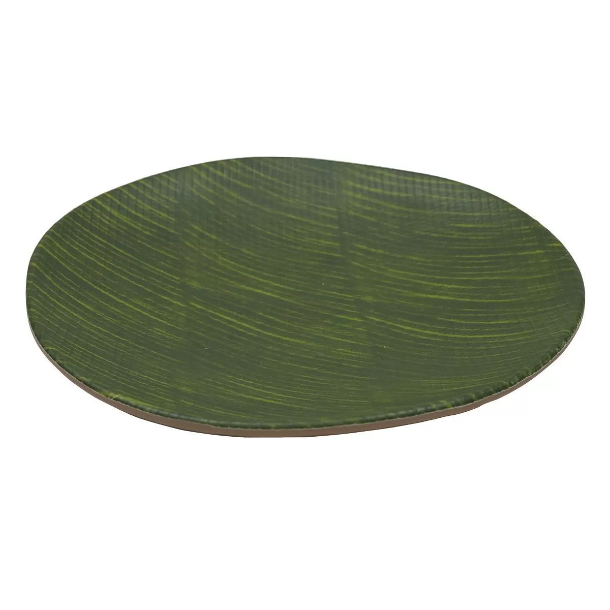Блюдо,поднос меламиновый 20.5*20.5*3см,Green Banana Leaf, P.L.