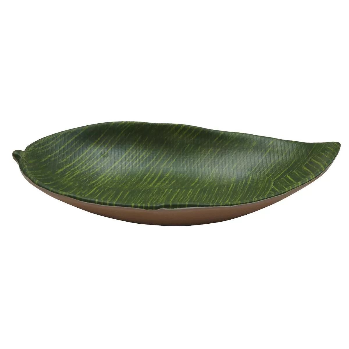 Блюдо,поднос меламиновый 31.5*19см, h=5см P.L. Green Banana Leaf