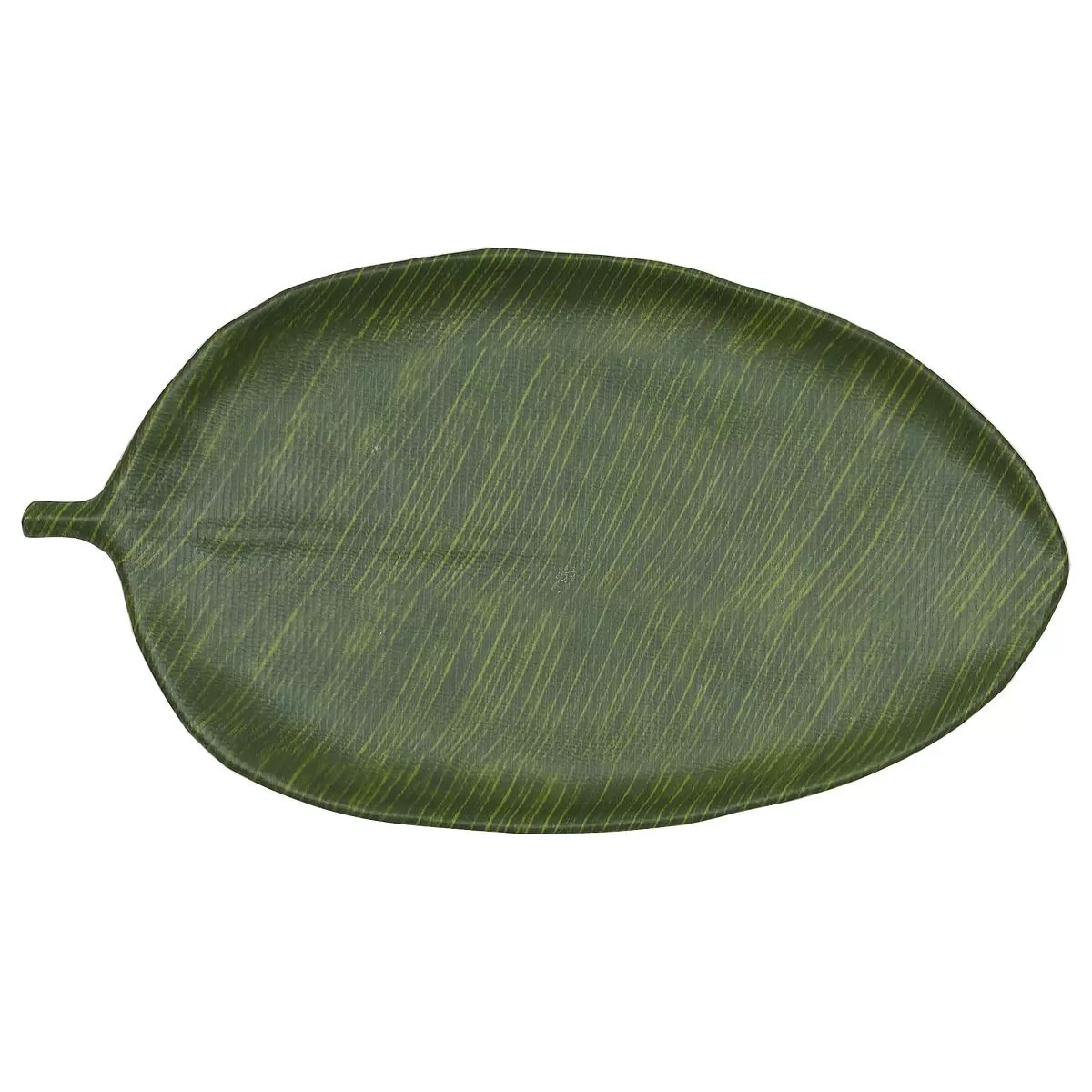 Блюдо,поднос меламиновый 46*25.4, h=2.8см P.L. Green Banana Leaf