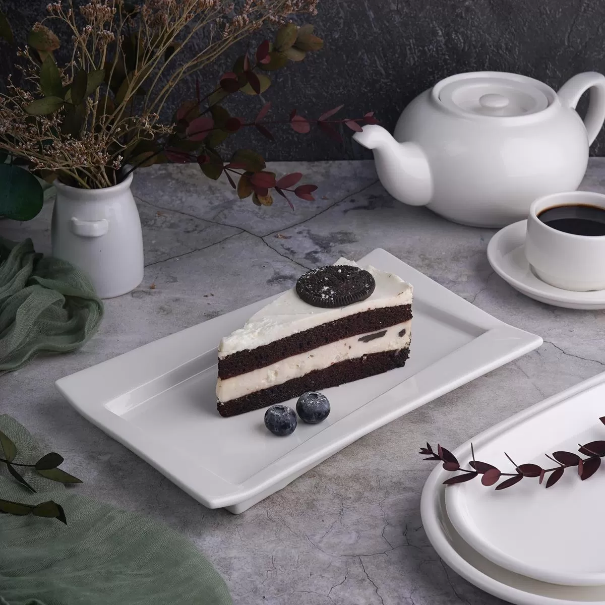 Блюдо со смещенным дном 25*14,5 см, P.L. Proff Cuisine