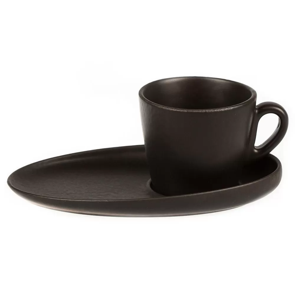 Чашка с блюдцем Black Raw Stellar Espresso 100 мл, P.L. Proff Cuisine