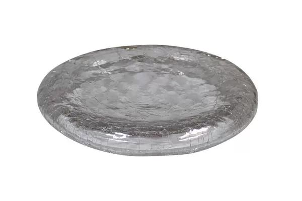 Блюдо Pillow d 25 см h 3,7 см Crackled glass
