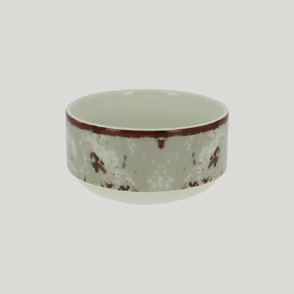 Салатник RAK Porcelain Peppery круглый штабелируемый 300 мл, d 10 см, серый цвет