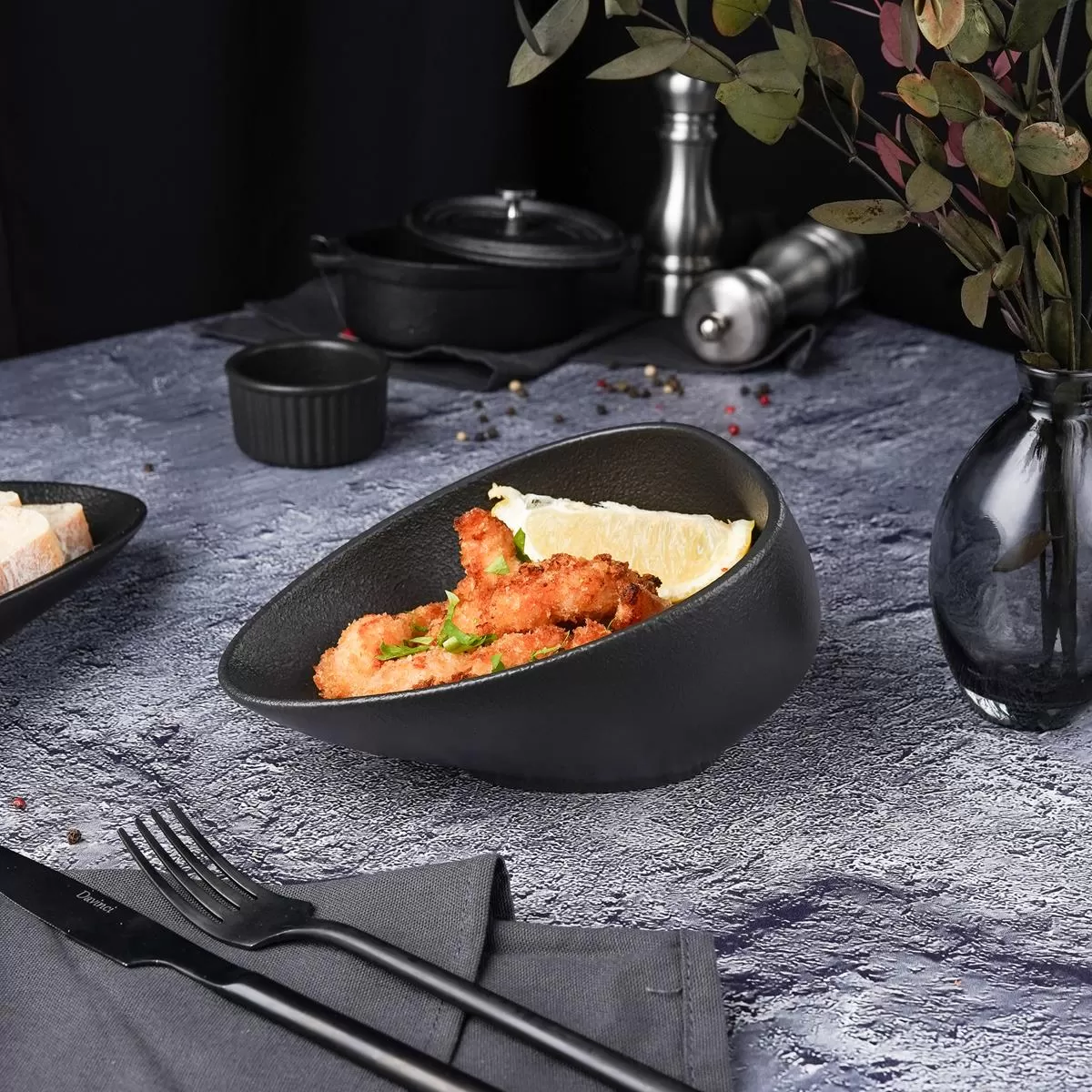 Салатник Black Raw Stellar 19*14*9 см, P.L. Proff Cuisine