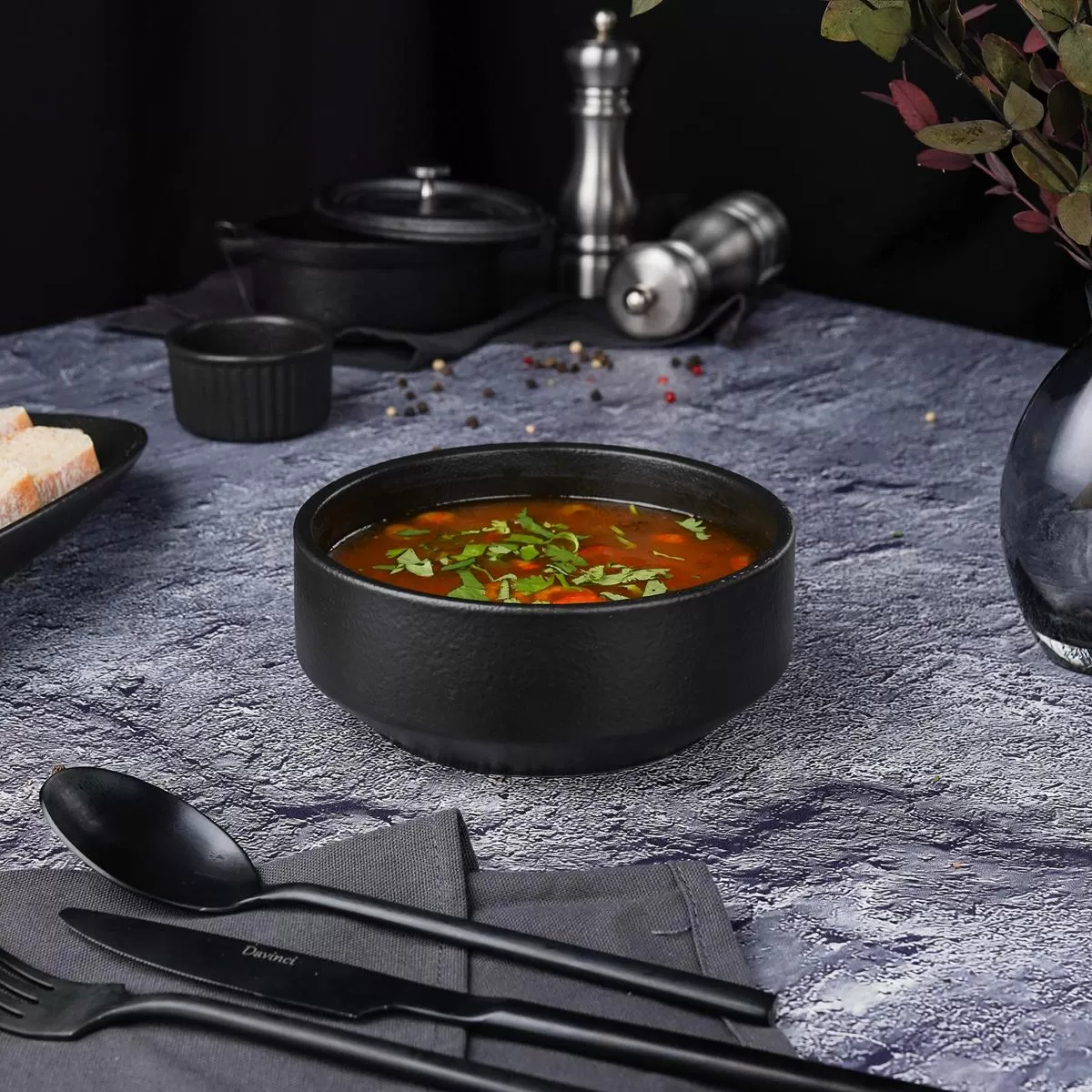 Салатник Black Raw Stellar 600 мл, d=15 см, P.L. Proff Cuisine