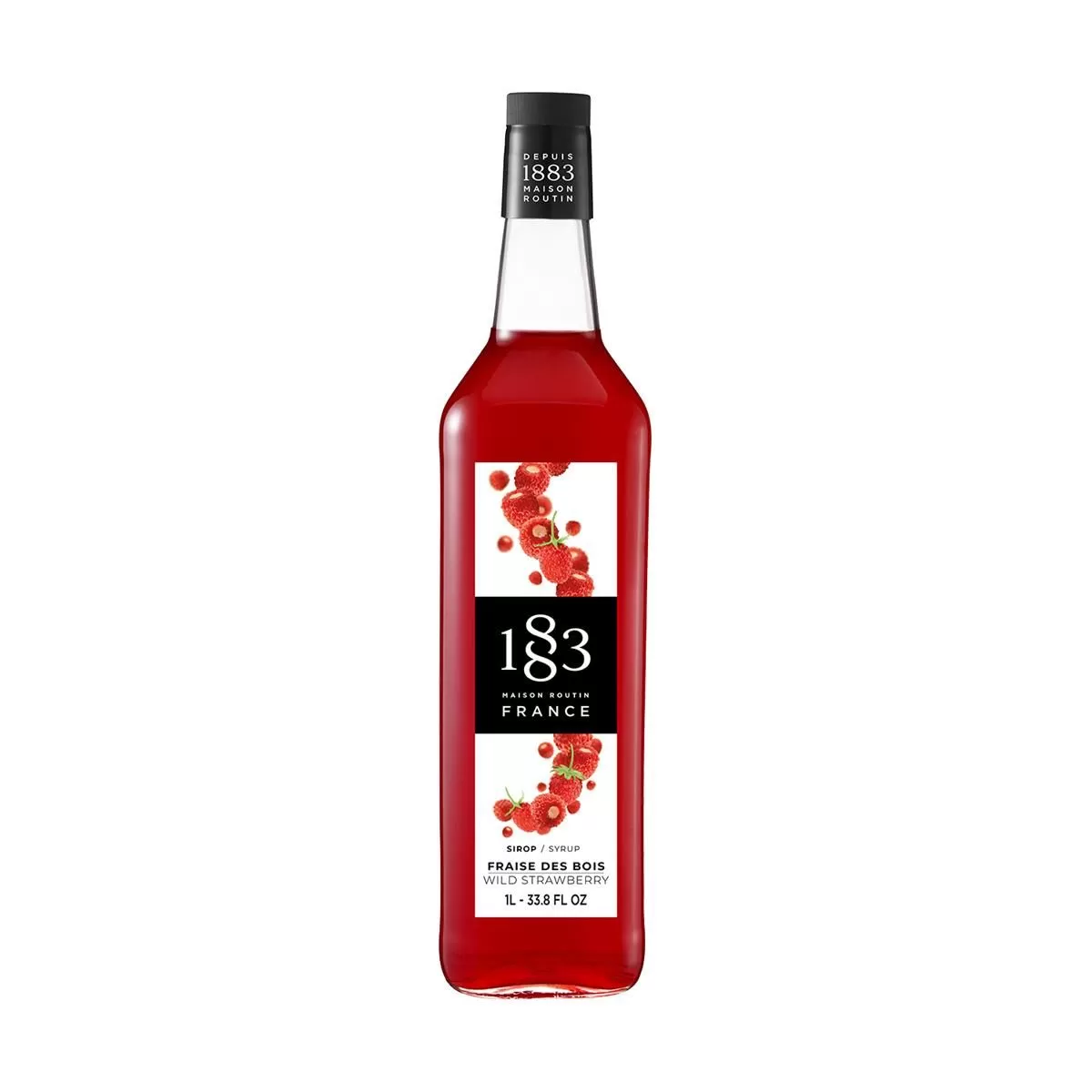 Сироп 1883 Maison Routin Дикая клубника (Wild strawberry), 1 л, стекло