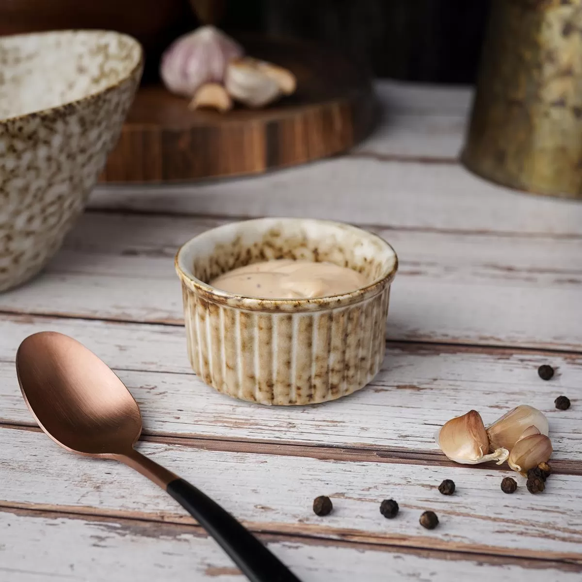 Соусник 90 мл, d=7 h=4 см "Brown Spider Silk" / "Stockholm" P.L.-ProffCuisine