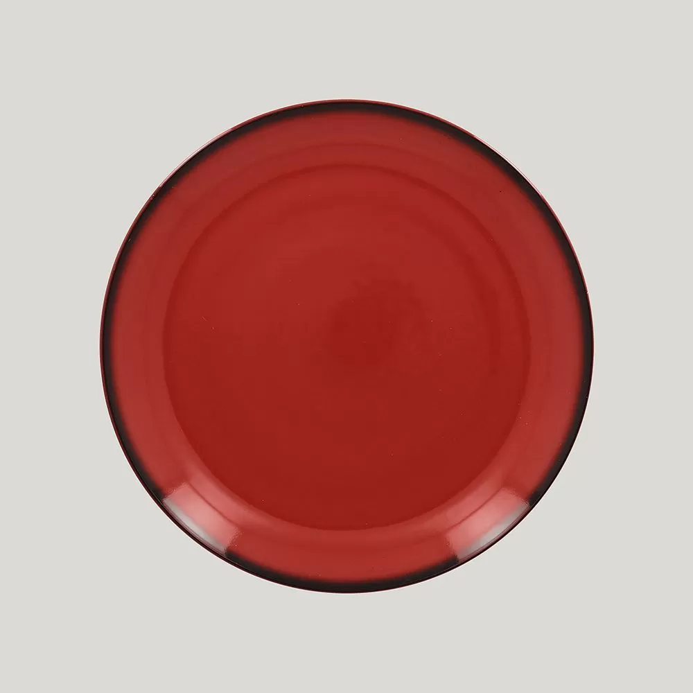 Тарелка круглая RAK Porcelain LEA Red 24 см (красный цвет)