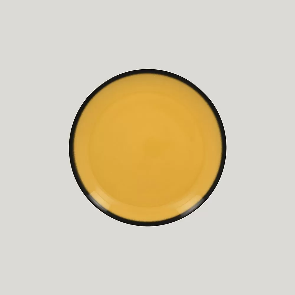 Тарелка круглая RAK Porcelain LEA Yellow 24 см (желтый цвет)