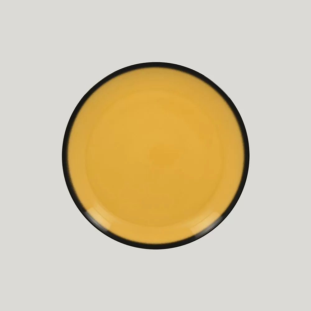 Тарелка круглая RAK Porcelain LEA Yellow 27 см (желтый цвет)