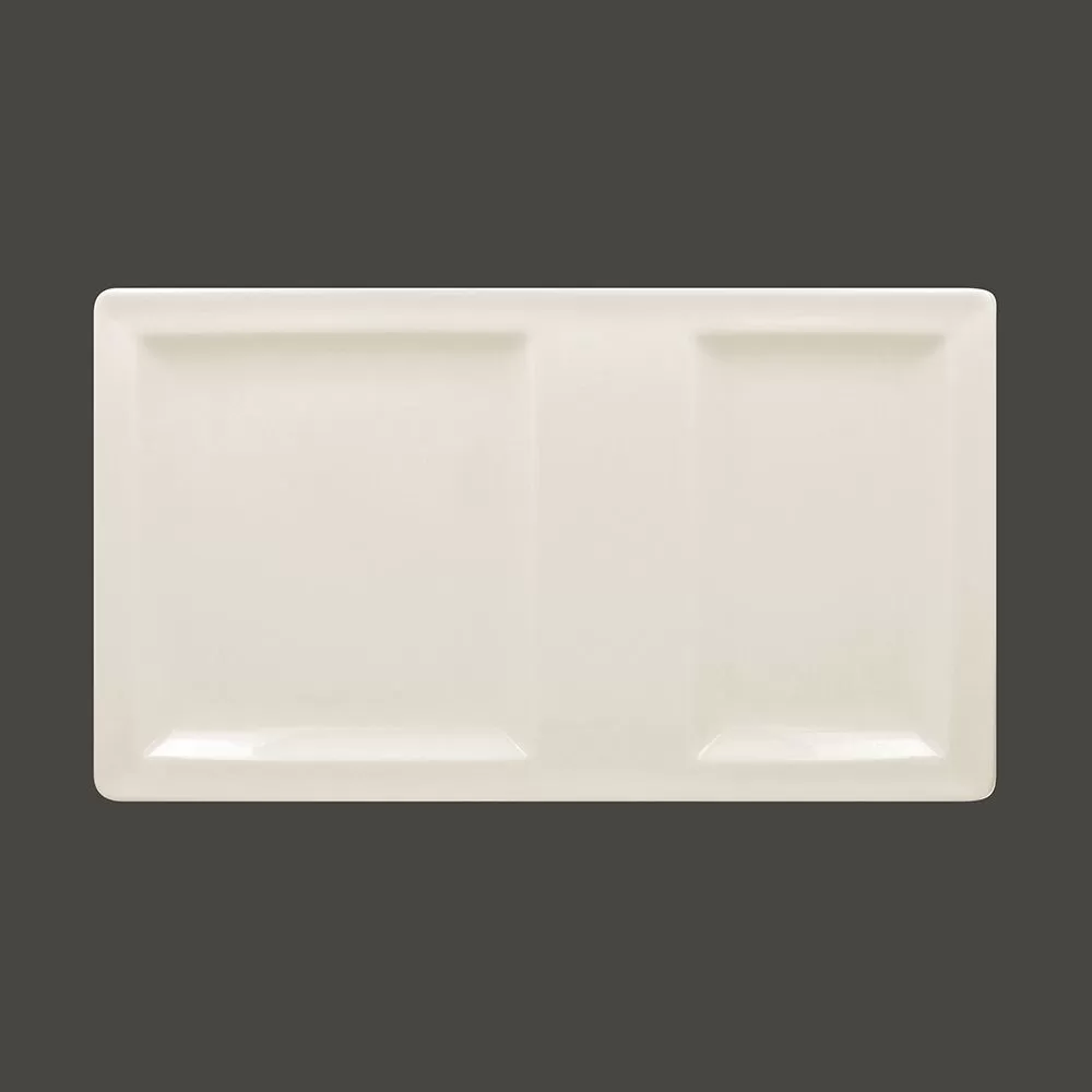 Тарелка прямоугольная 2-секционная RAK Porcelain Classic Gourmet 37*21 см