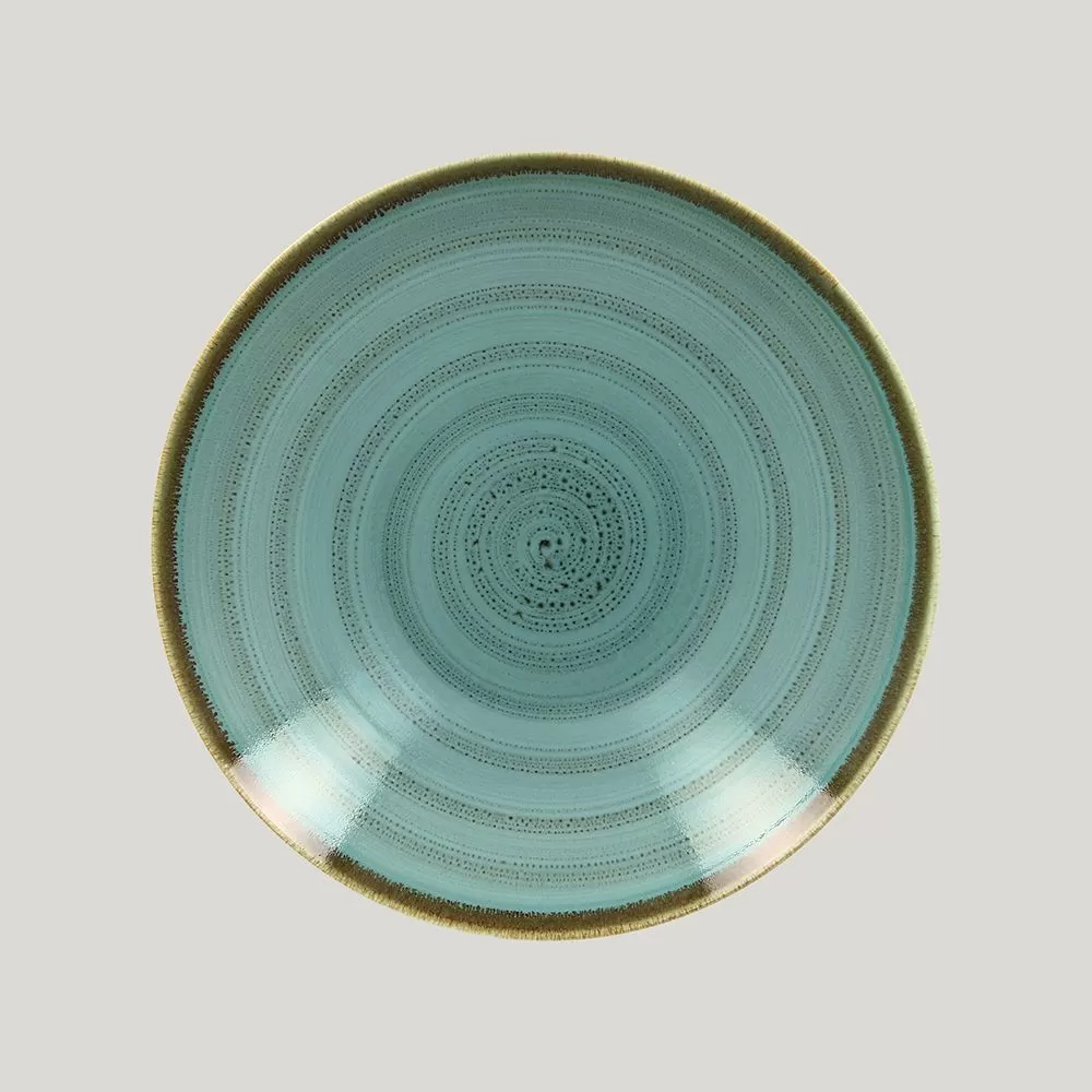 Тарелка RAK Porcelain Twirl Lagoon глубокая 1,25 л, 28 см