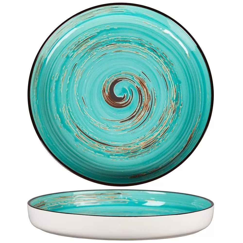 Тарелка с бортом Texture Light Cyan Circular 23 см, h 3 см, P.L. Proff Cuisine