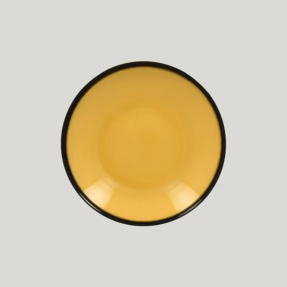 Тарелка-салатник RAK Porcelain LEA Yellow 26 см, высота 5 см, 1,2 л (желтый цвет)
