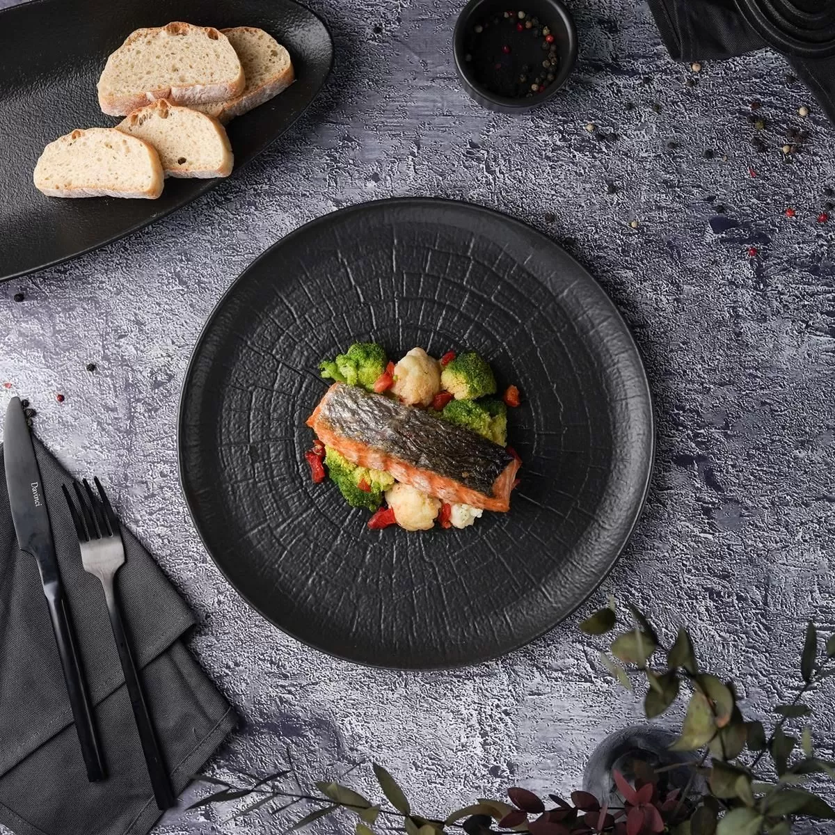 Тарелка Black Raw Stellar d=26,5 см, P.L. Proff Cuisine