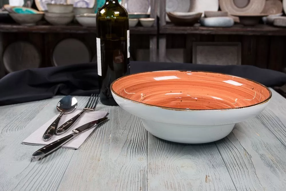 Тарелка глубокая Fusion Brown Shore 28 см, 700 мл, P.L. Proff Cuisine