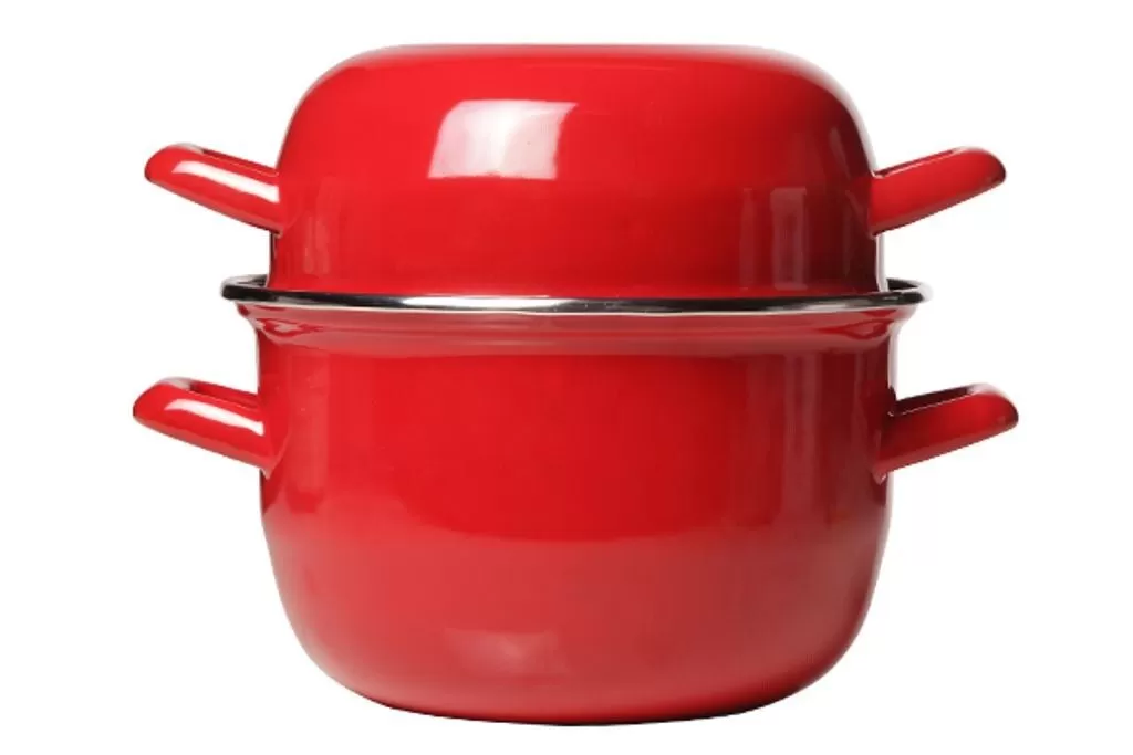 Кастрюля для мидий,красная d=18 см 2,8л. P.L.